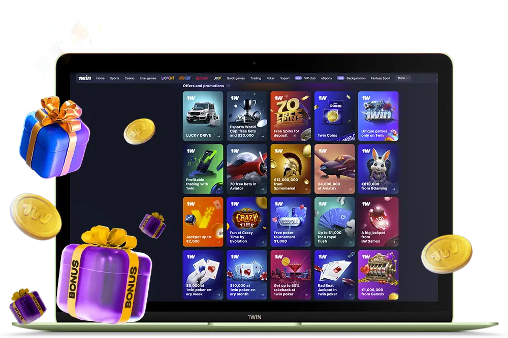 Бонусные предложения в 1win казино в Узбекистане